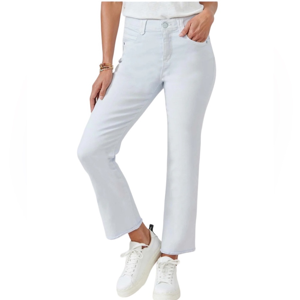 NWT Democracy Women's Ankle & Cropped Jeans - Light Blue- Icy Blue! SZ 8